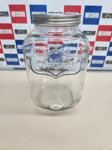 Dispensador 4 litros de capacidad,bebidas para fiestas, dispensador de jabón líquido con grifo, fuente de vidrio para bebidas Avilia